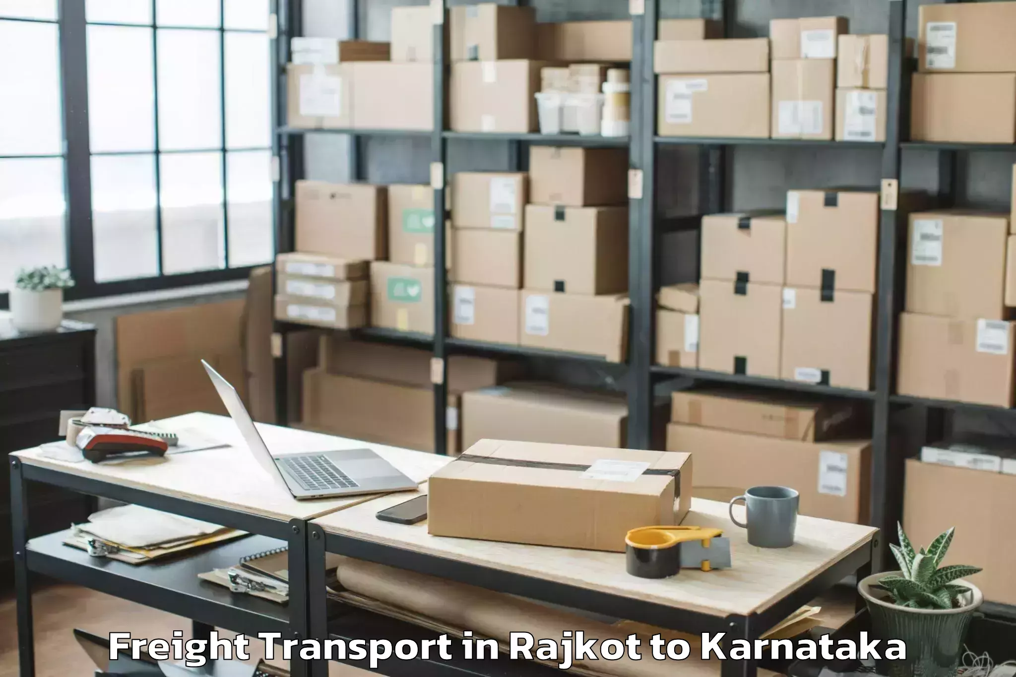 Leading Rajkot to Bellary Airport Bep Freight Transport Provider